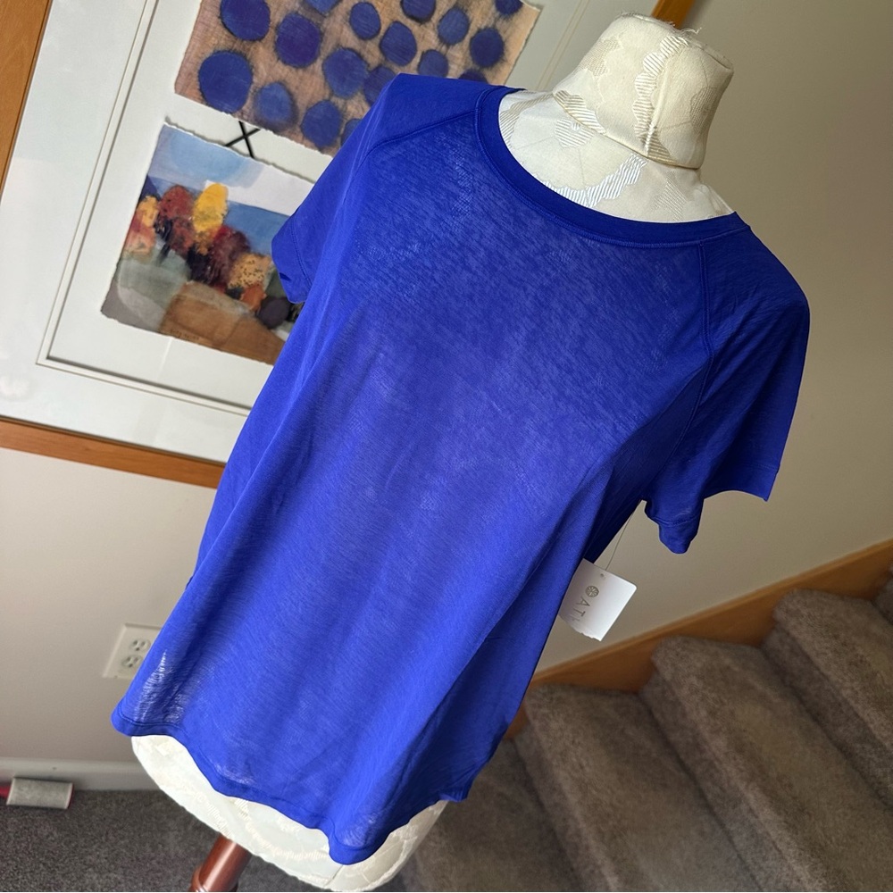 Athleta Royal Blue Short Sleeve Tee